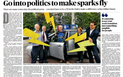 Go into politics to make sparks fly